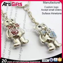 High end metal bear keychain souvenir